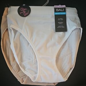 Bali Smoothing Briefs - White and Cream 3 Panties